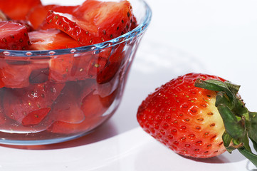 dessert de fraises
