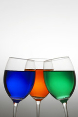 colored wine