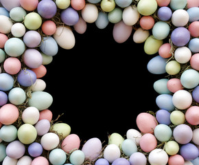 rainbow of eggs