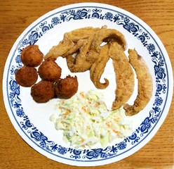 southern-fried catfish lunch
