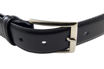 black leather belt
