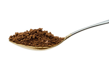 spoon with coffee, close-up