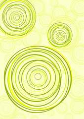 illustration of three groups of circles. vector