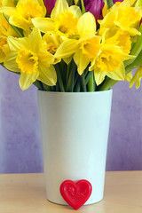vase with a heart