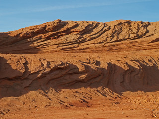 rock formation in the glen canyon