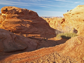 Fototapeta na wymiar rock formation in the glen canyon