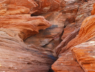 rock formation in the glen canyon