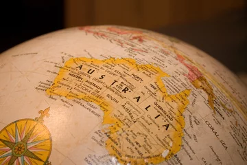 Foto op Plexiglas Australië op wereldbol © Dana Britton