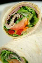ham and salad wrap 3
