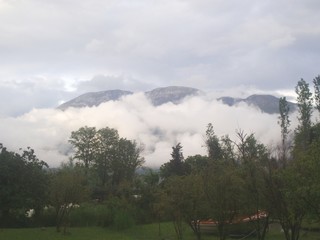 montain in the clouds