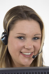 telesales agent / receptionist.
