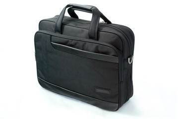 black business suitcase - isolated