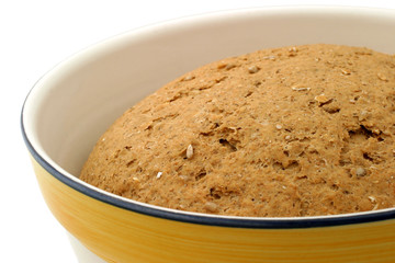 hearty bread dough - close-up