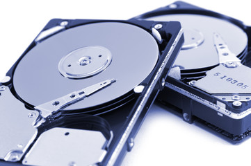opened hard drives