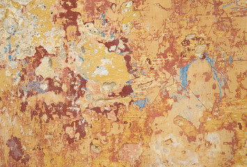 multi colour and texture paint on wall