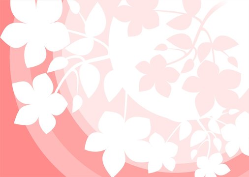 background with white flowers
