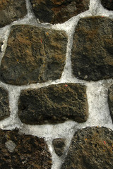 typical azores stone wall