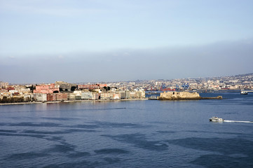 naples' castle and city