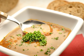 the soup