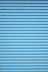 blue shop security shutters
