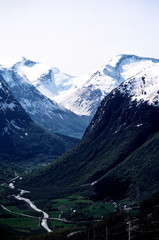 norwegian valley in spring