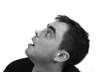 Fototapeta premium casual man's face with expression