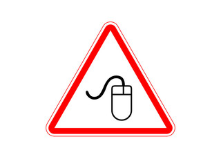 red mouse sign