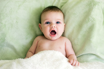 baby with open mouth
