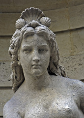 parisian statue of a woman