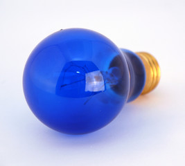 blue light bulb