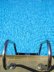 ladder water-pool