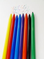 bunt stifte nah aufnahme