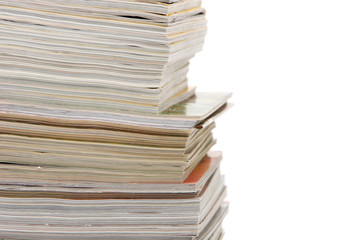 stack of magazines