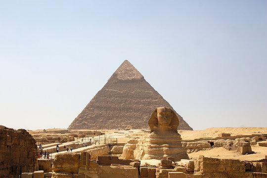 pyramids at giza - egypt