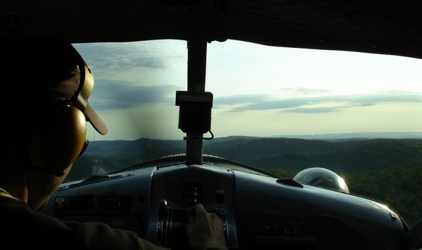 hydravion en vol