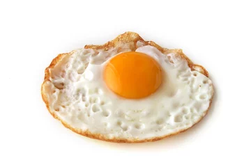 Keuken foto achterwand Spiegeleieren net gebakken ei