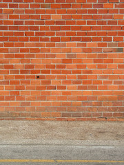 brick wall and sidewalk - 2666428