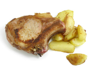 pork cutlet with potatoes