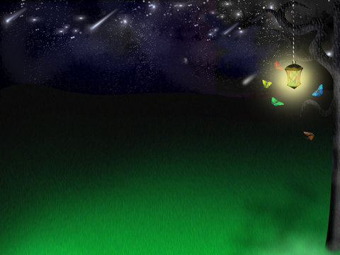  elf glade under stars