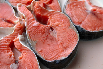 fresh salmon in milk