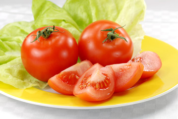 tomato and salad