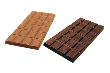 organic dark and milk chocolate bars