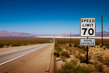 desert highway to horizon