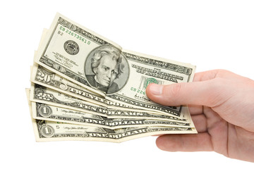 money in hand