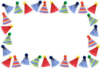 Obraz premium party hats frame