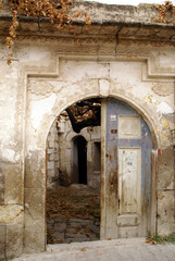 door of old house