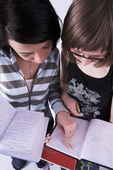 discussing homework