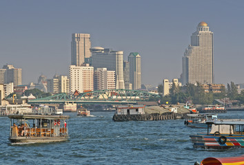 chao praya river in bangkok
