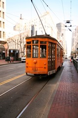 Fototapeta na wymiar San Francisco wózkowe samochód
