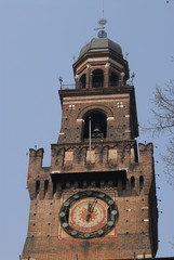 milan castle clock tower